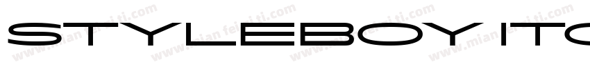 Styleboy ITC Std字体转换